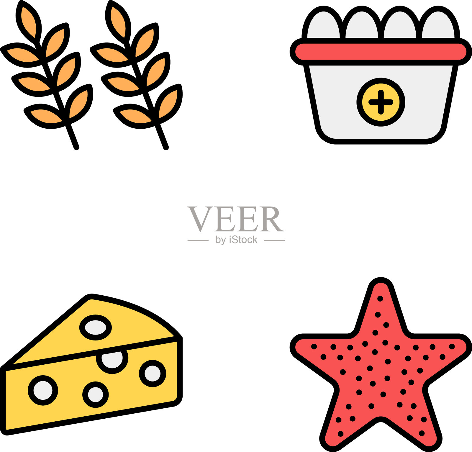 包装健康饮食图标图标素材