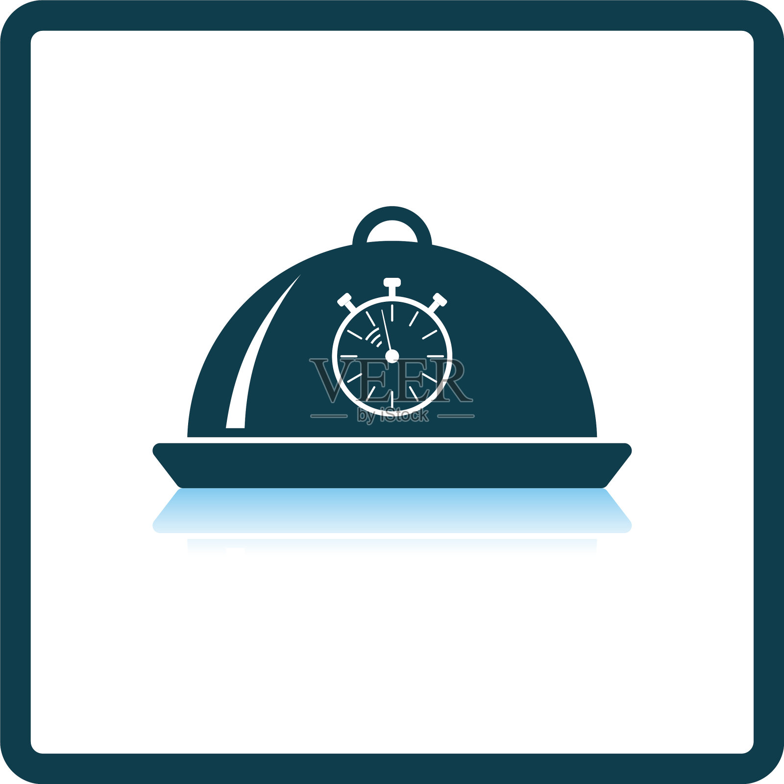 带有秒表图标的钟表图标素材