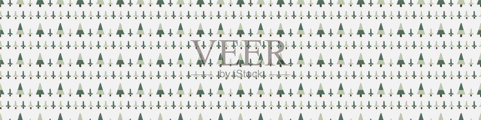 无缝背景圣诞冷杉树性别插画图片素材