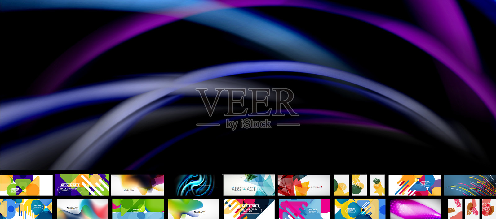 百万集合几何抽象插画图片素材