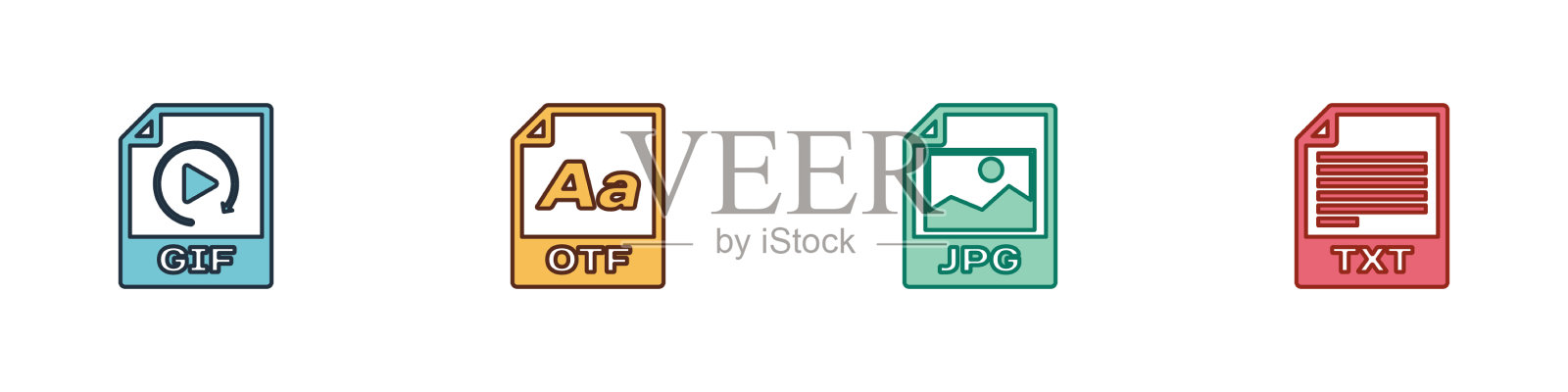 设置GIF文件文件otf JPG和TXT图标图标素材