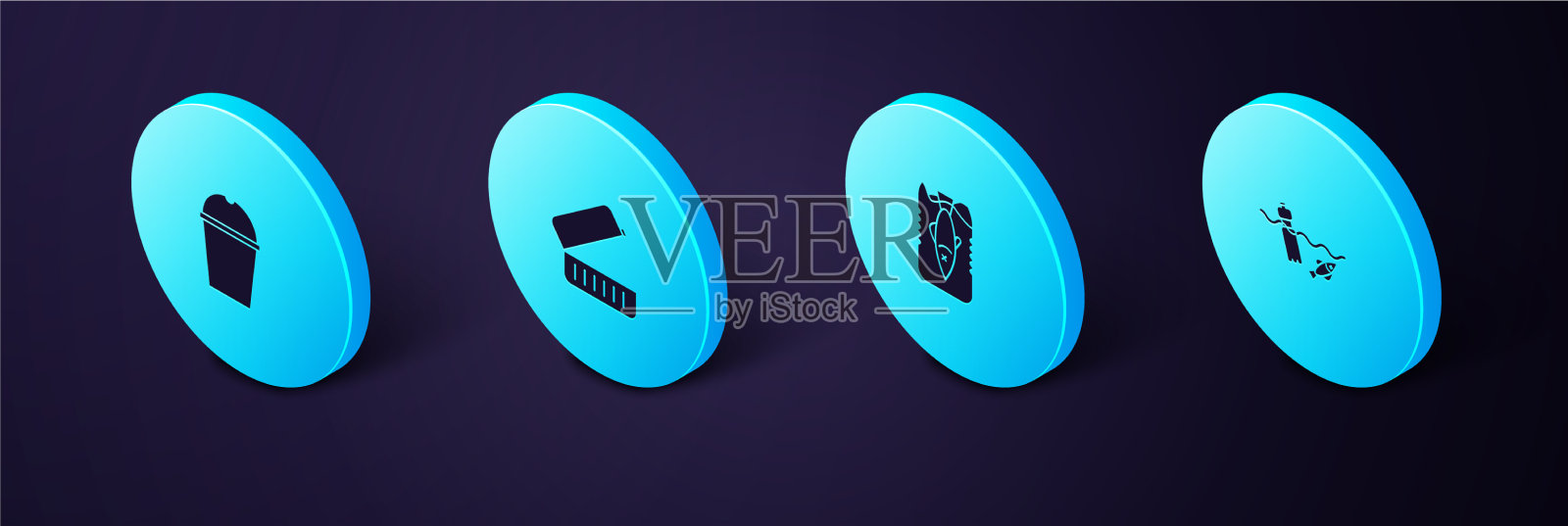 设置等距问题污染海洋停止图标素材