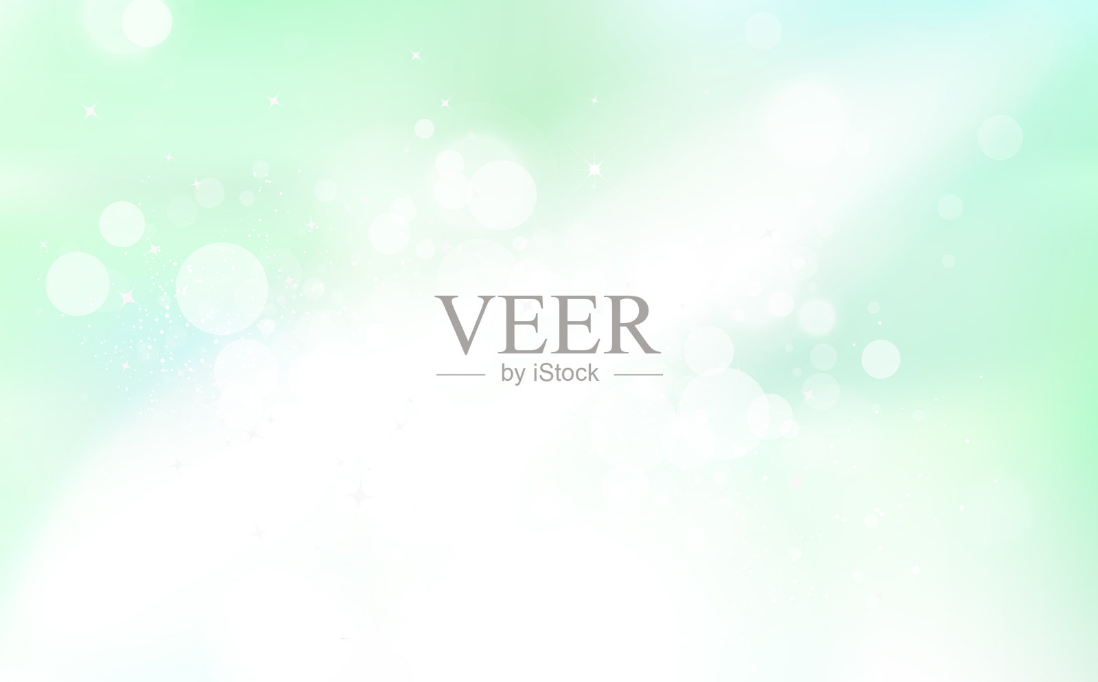 绿色散焦星光自然尘埃发光插画图片素材