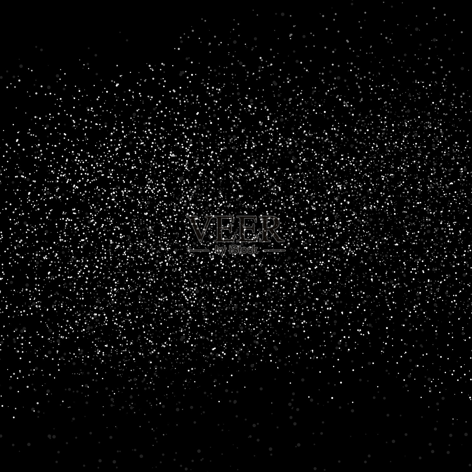 斑点，斑点，噪声和颗粒散布着闪闪发光的雪插画图片素材
