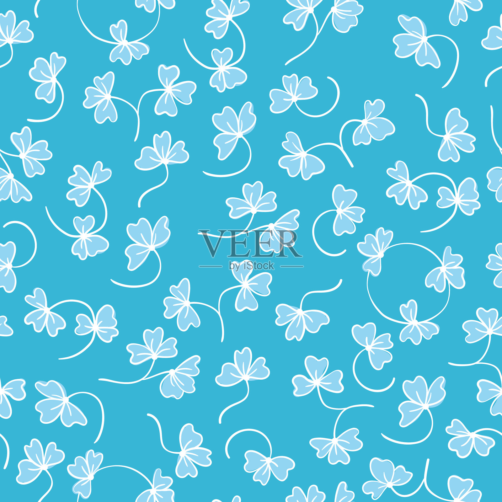 时尚无缝花纹点缀插画图片素材