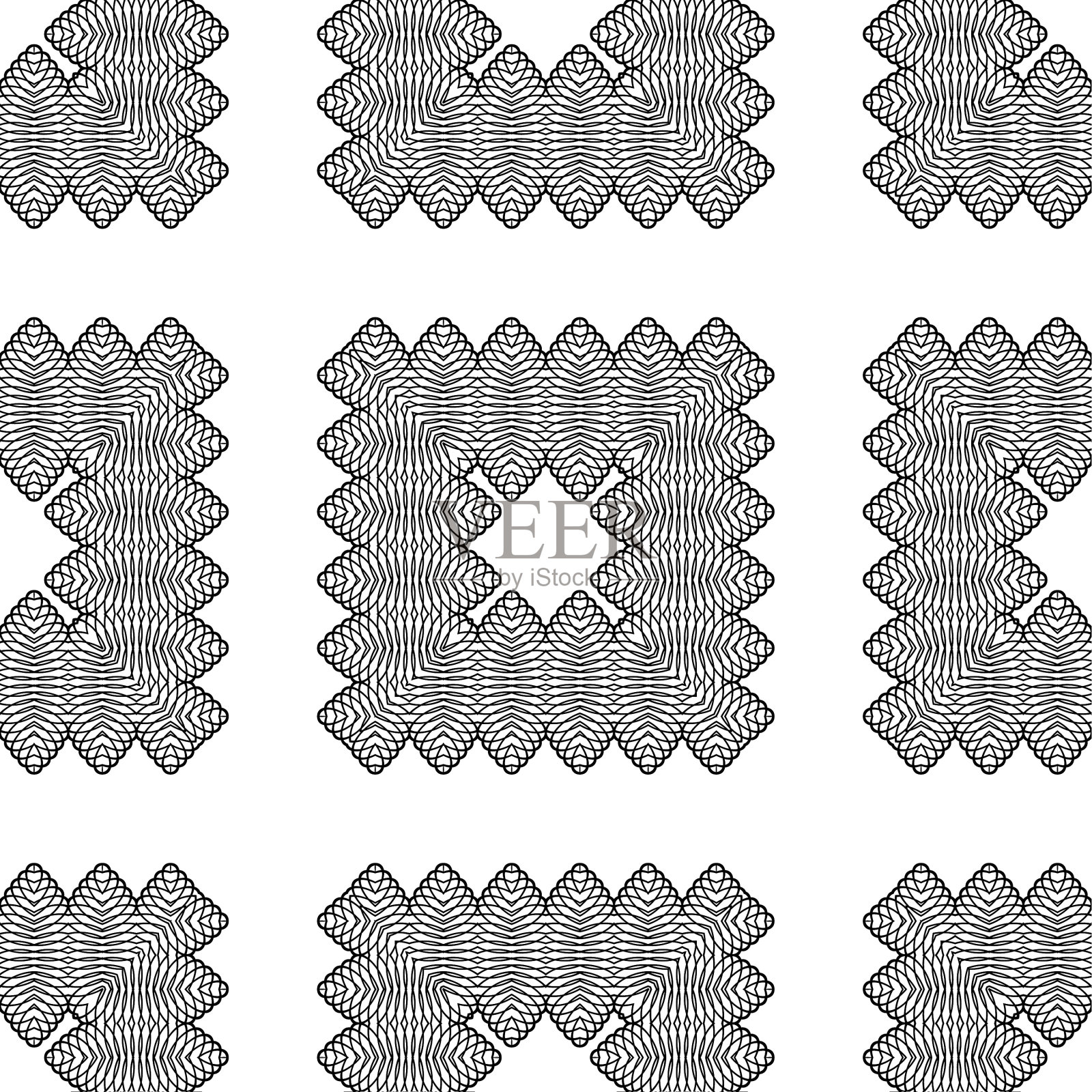 设计无缝花边装饰图案插画图片素材