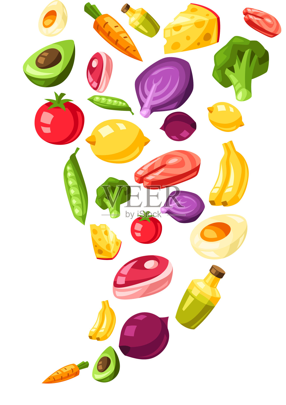 维生素食物来源设计元素图片