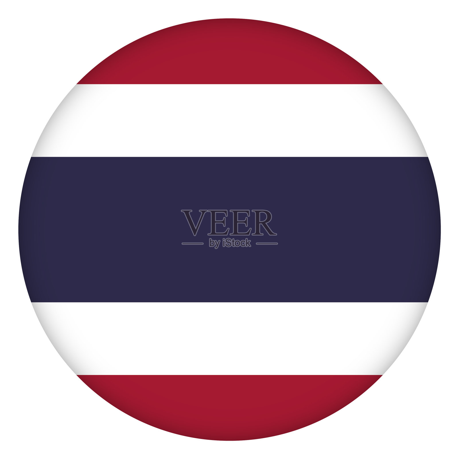 玻璃轻球与国旗泰国圆插画图片素材