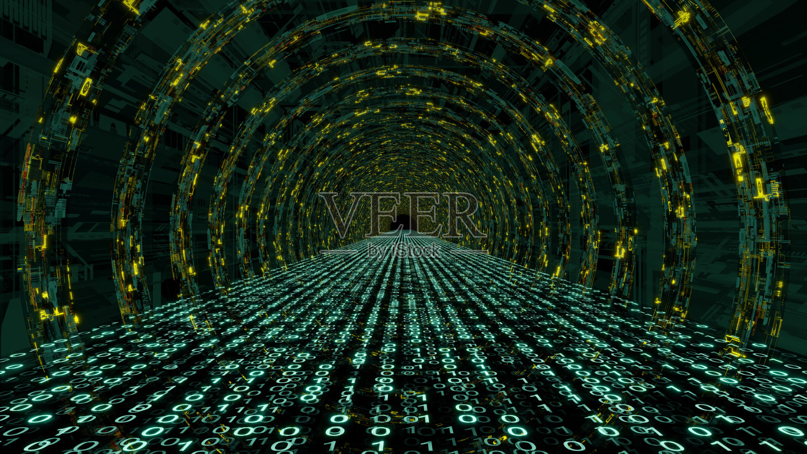 数字层隧道照片摄影图片