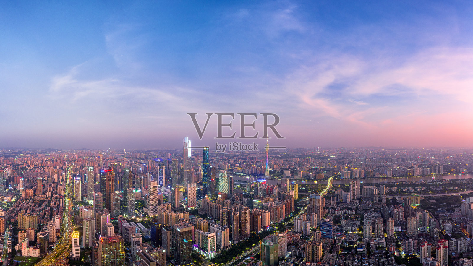 中国广州城市天际线照片摄影图片