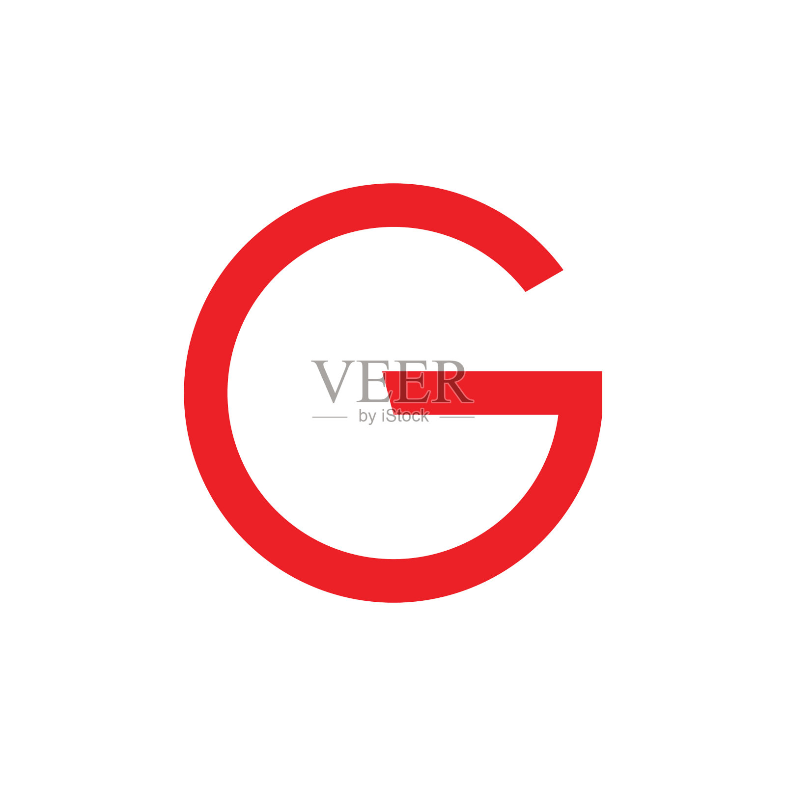 字母g简单的几何圆形标志图标素材