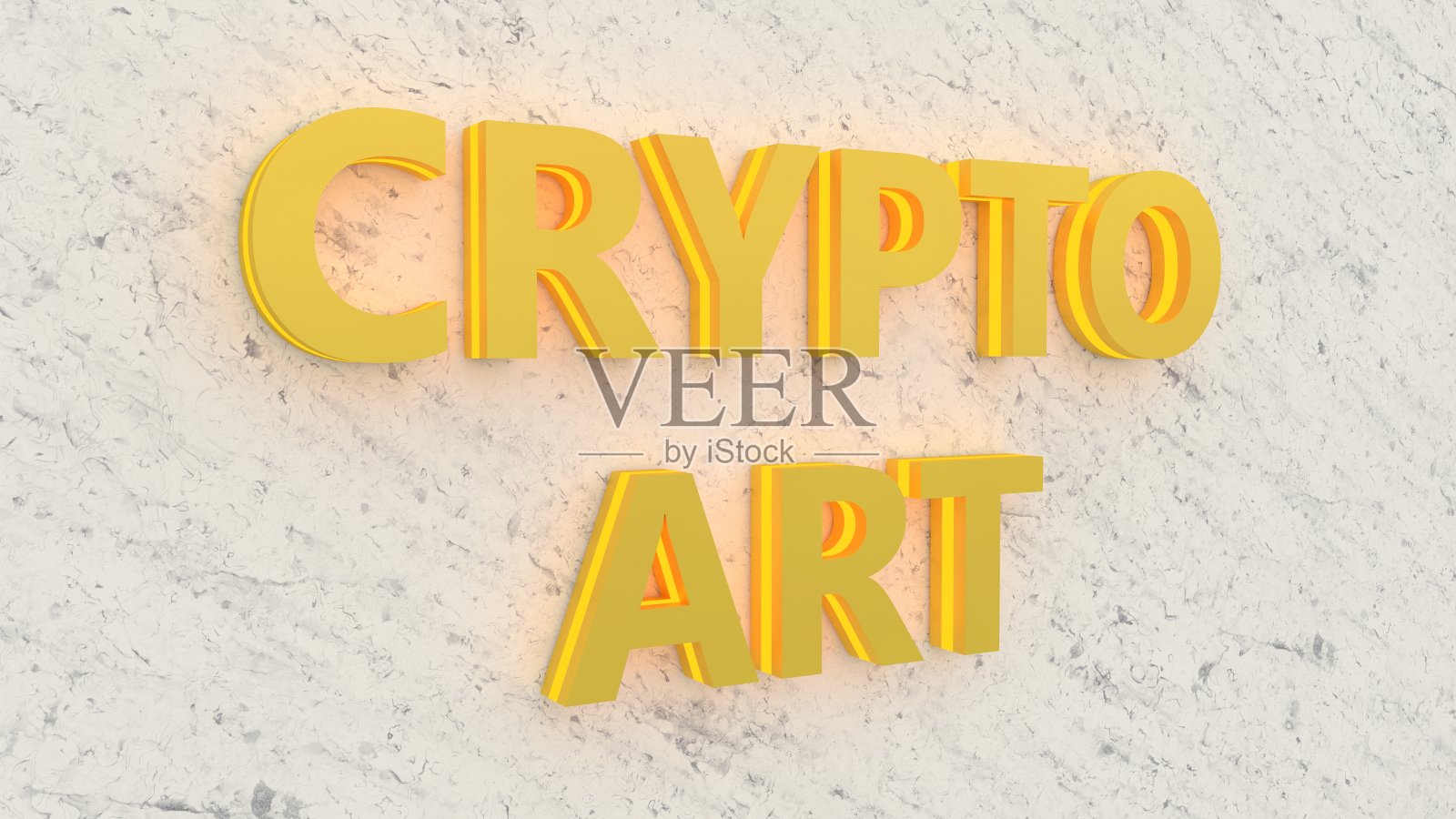 加密艺术货币概念。不可替代的代币，在暗金抽象背景上闪烁。3 d渲染。照片摄影图片