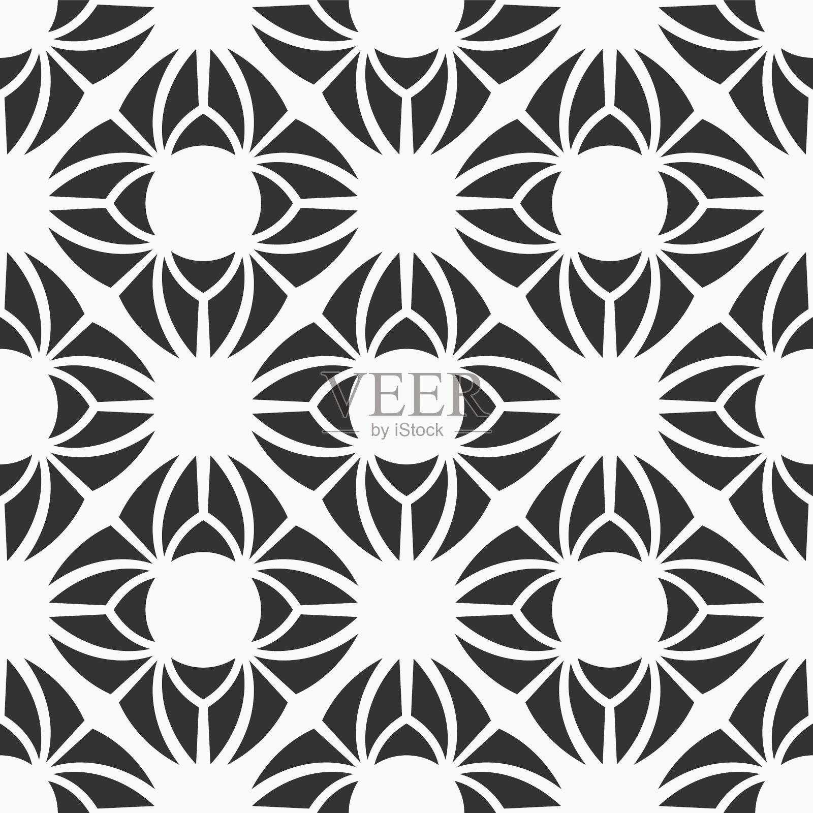 抽象装饰艺术无缝图案重复插画图片素材