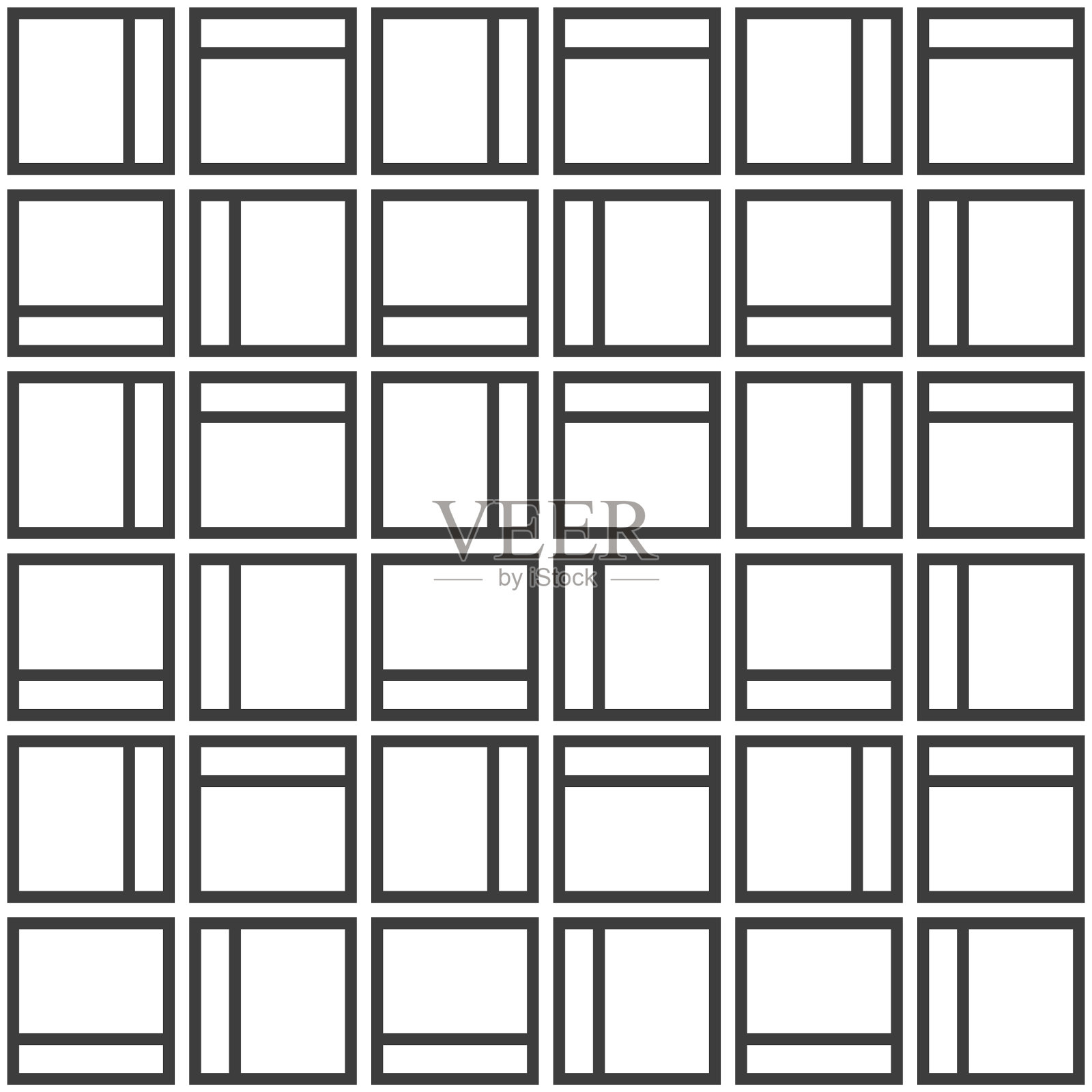 抽象无缝图案重复几何插画图片素材