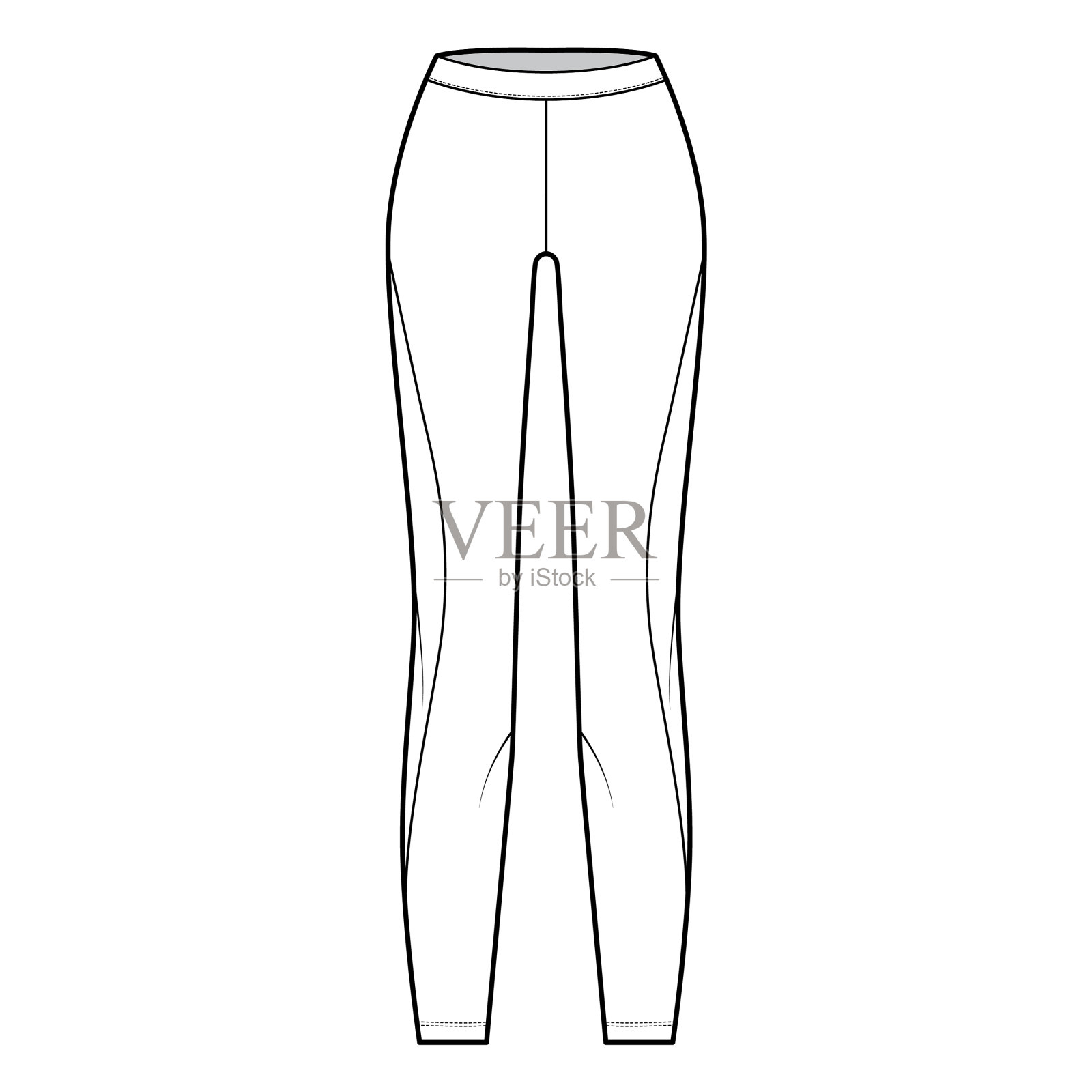 瑜伽裤紧身裤技术时尚插画图片素材