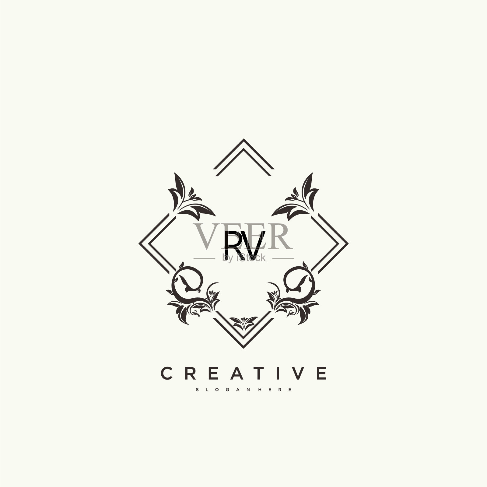 房车美最初的标志手写标志艺术插画图片素材