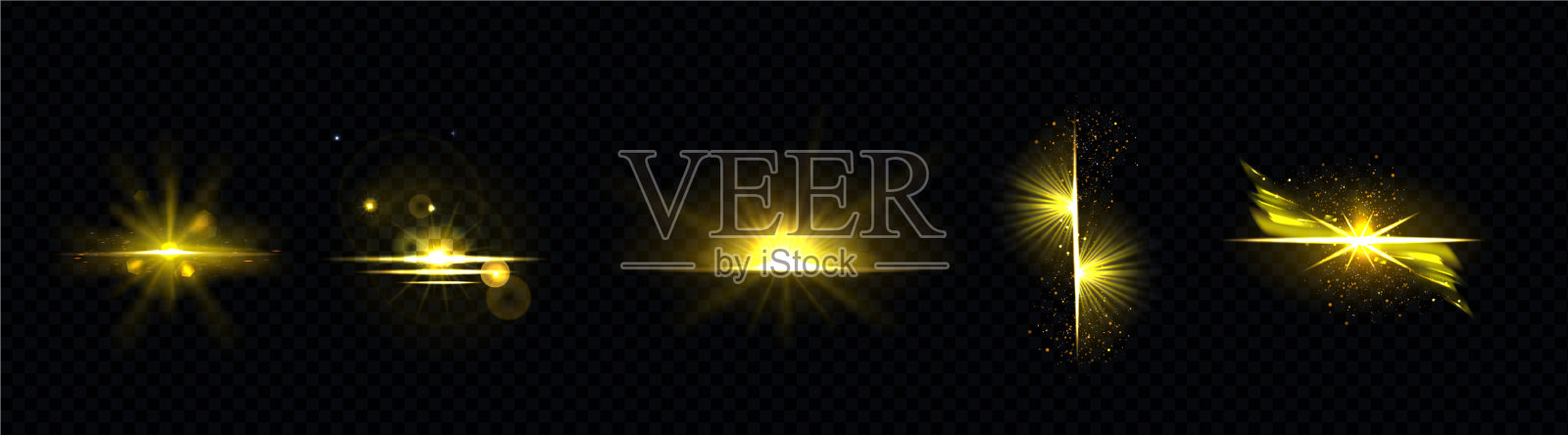 金色的光，阳光灿烂，金色的线，日出日落图标素材