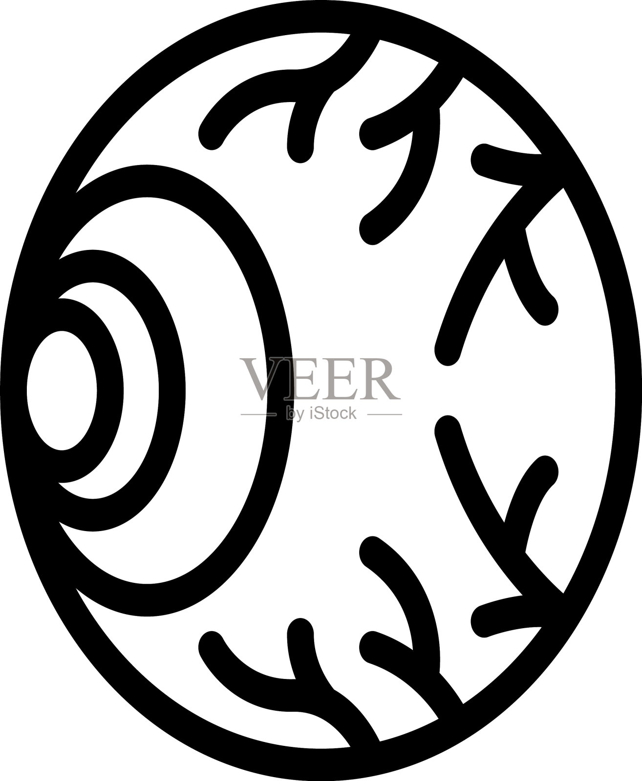 视网膜插画图片素材