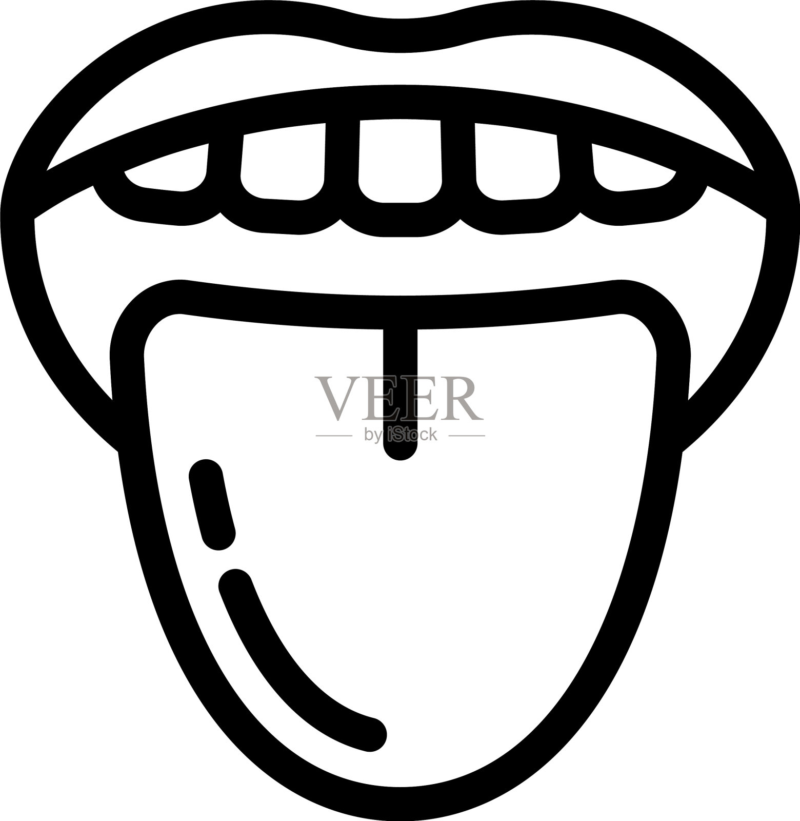 舌头插画图片素材