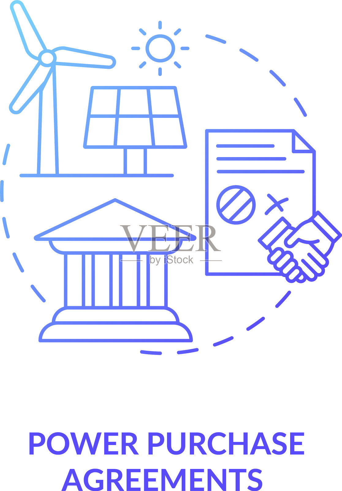 设计允许融资的安排插画图片素材