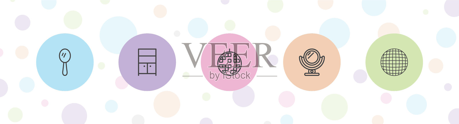 5镜子图标插画图片素材