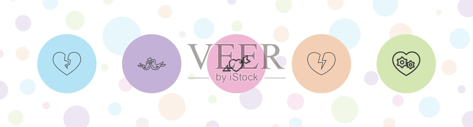 5浪漫的图标插画图片素材