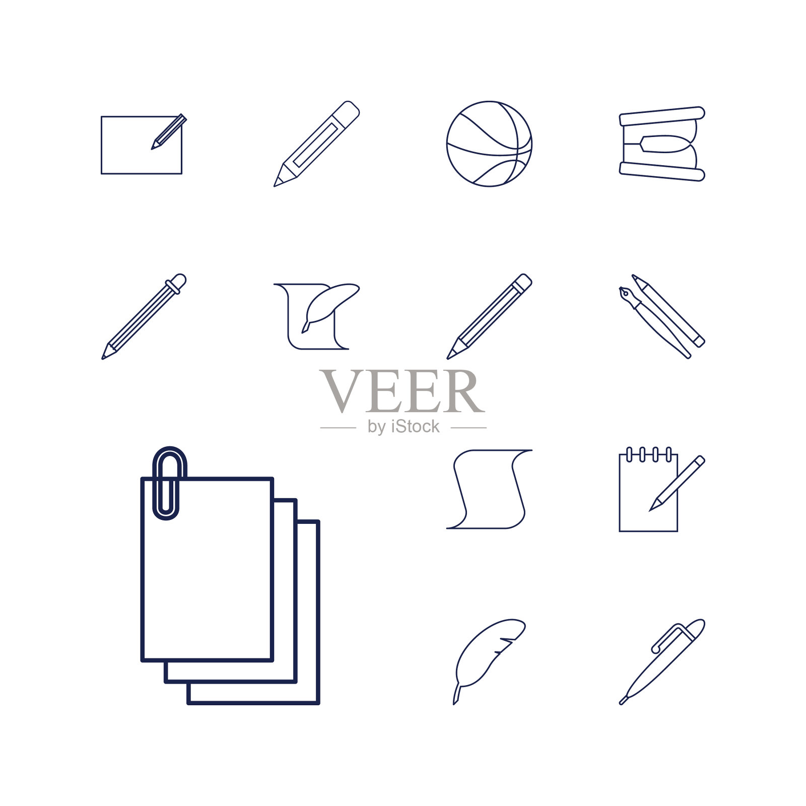 笔的图标图标素材