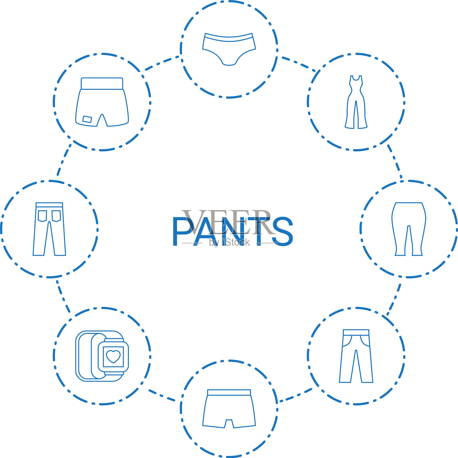 裤子的图标插画图片素材