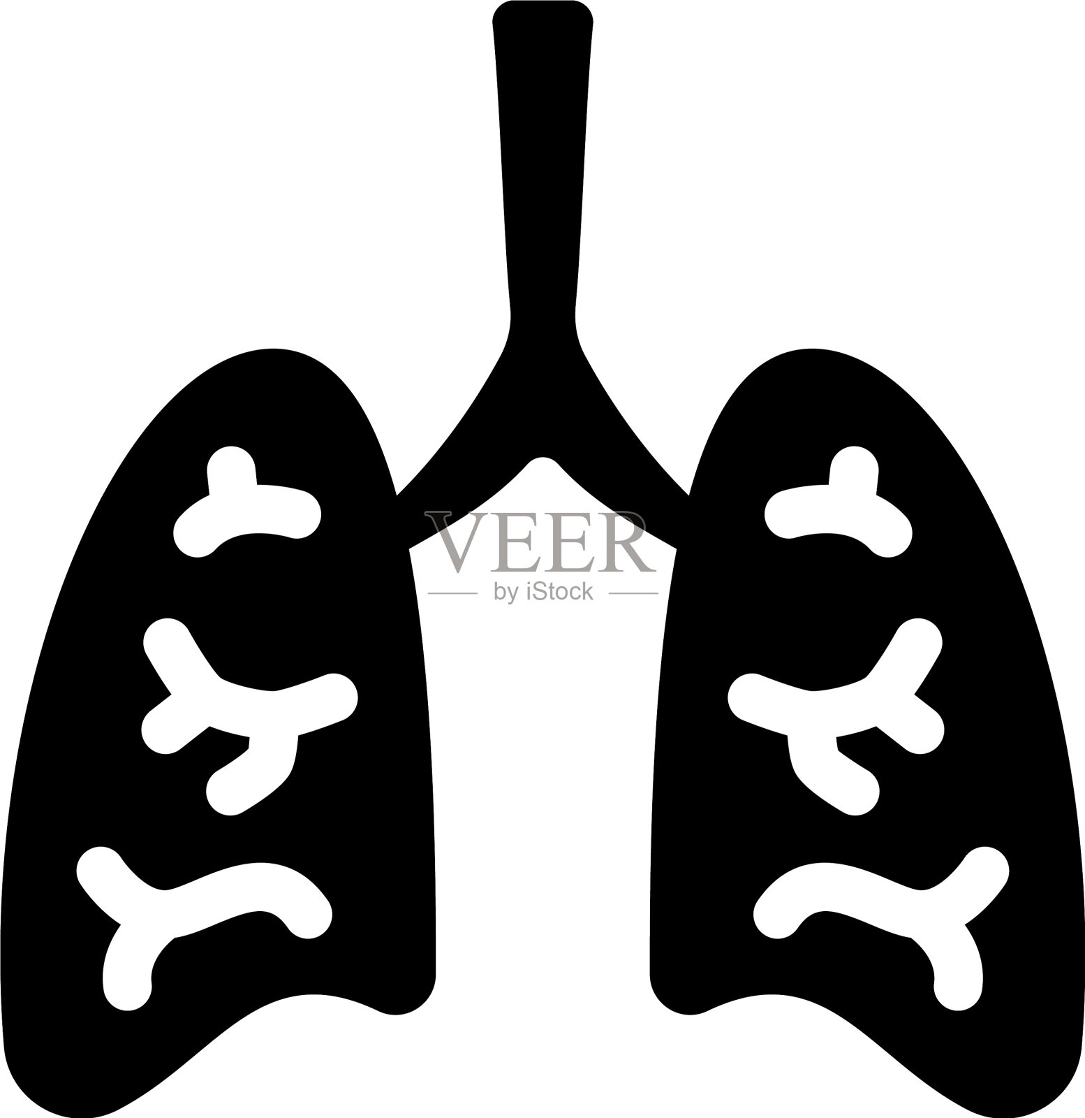 肺插画图片素材