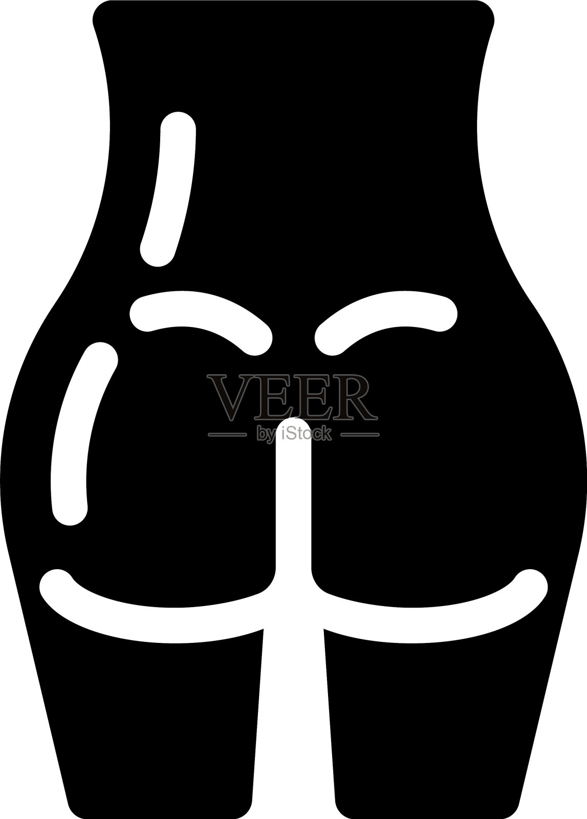 臀部插画图片素材