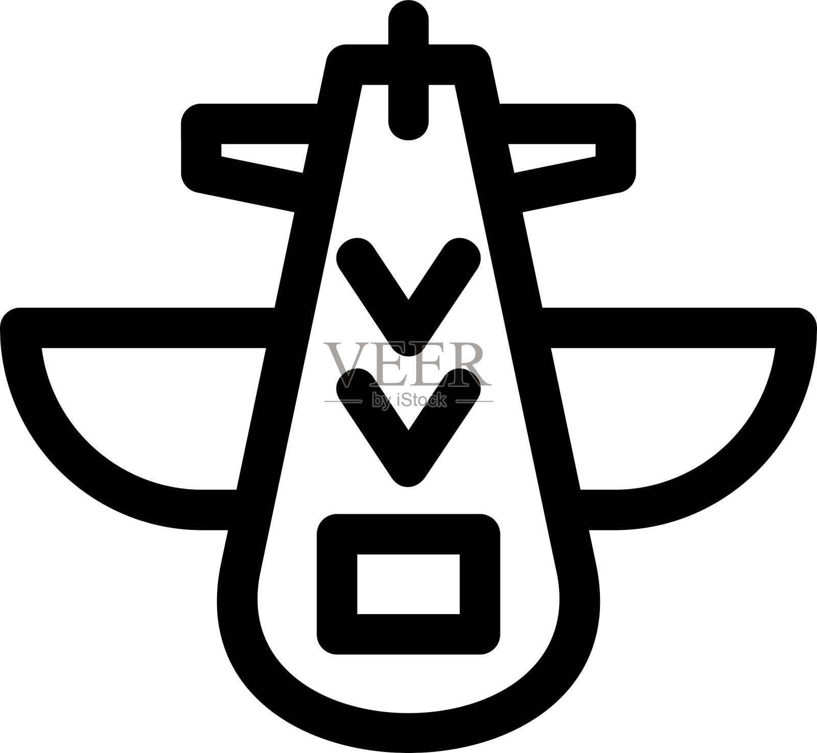 飞机图标或标志孤立标志符号插画图片素材