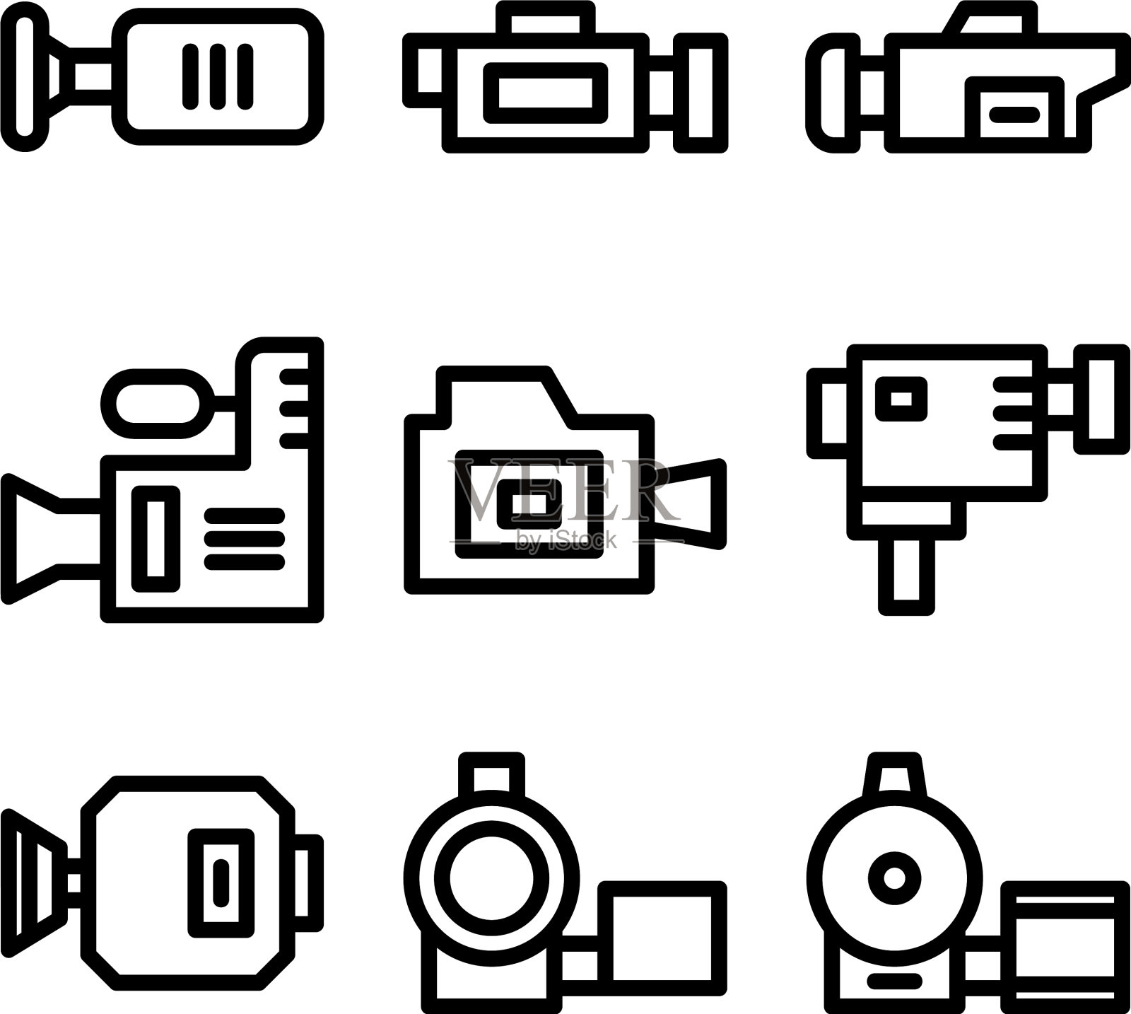 相机图标或标志孤立标志符号图标素材