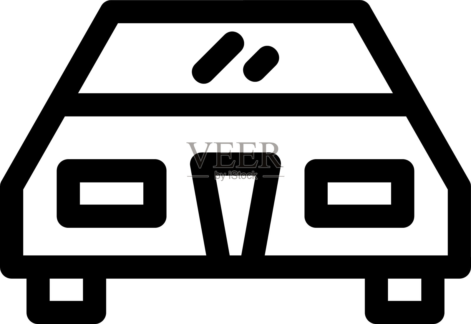 汽车标志或标志孤立标志符号设计元素图片