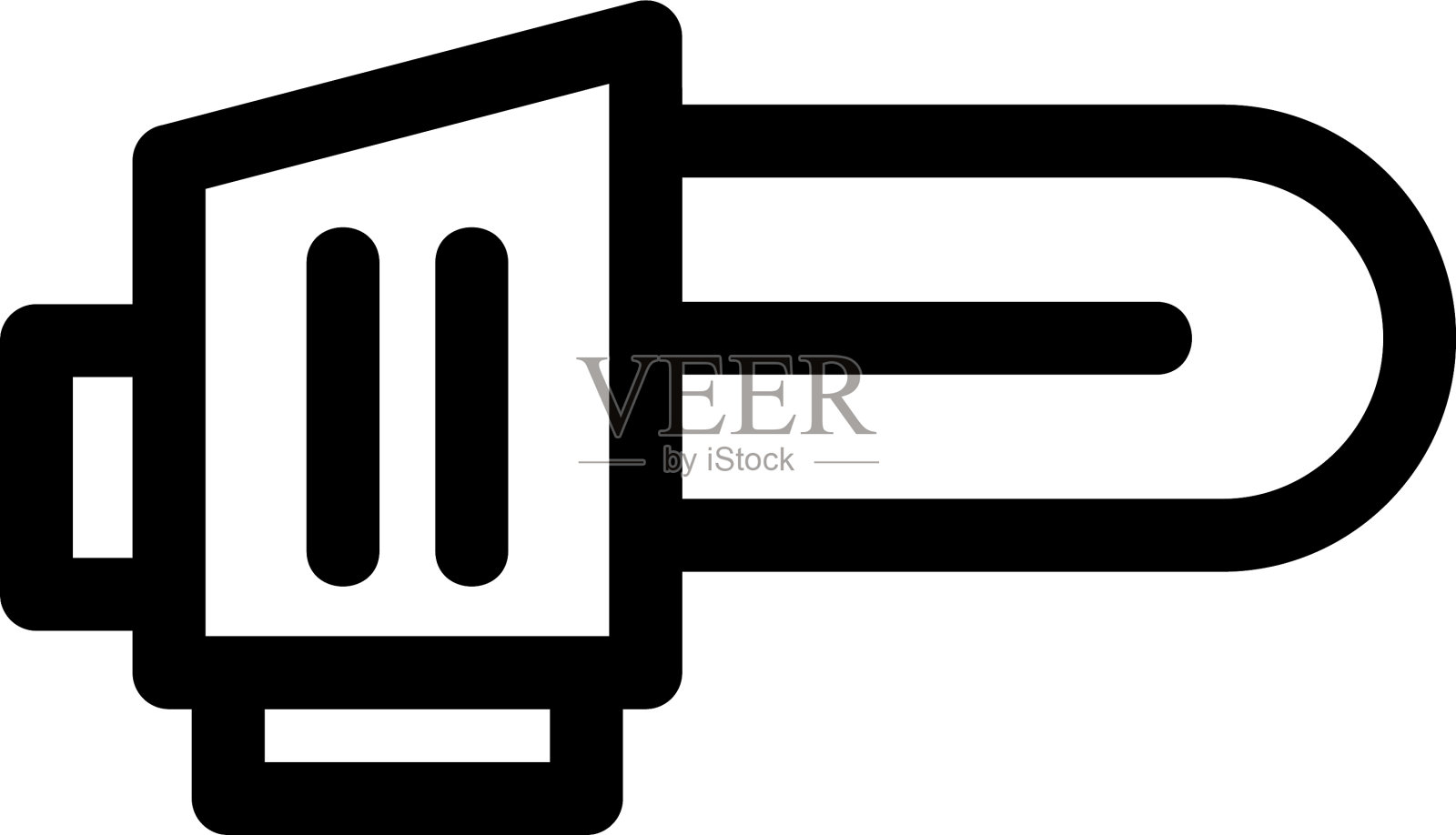 电锯图标或标志孤立的标志符号图标素材