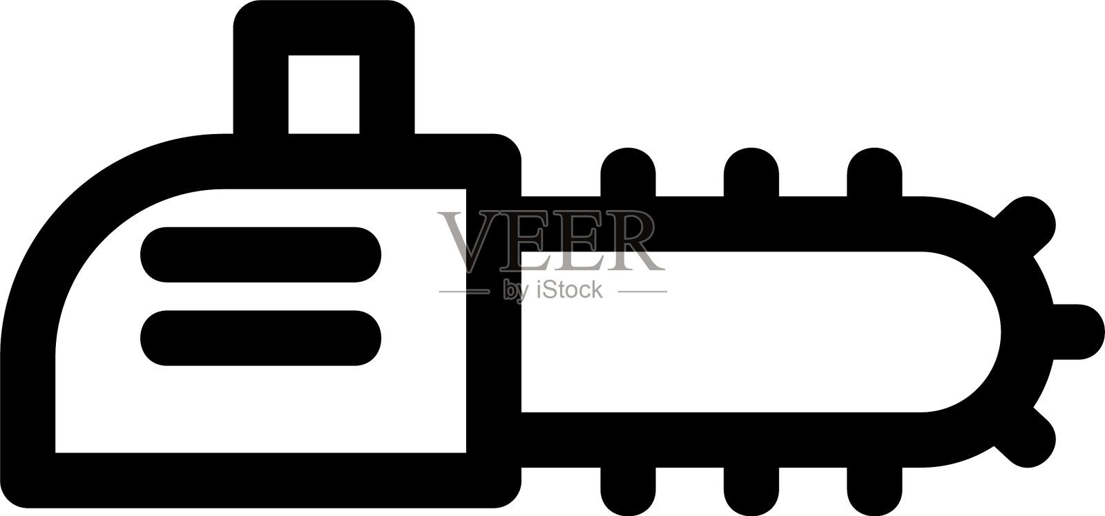 电锯图标或标志孤立的标志符号图标素材