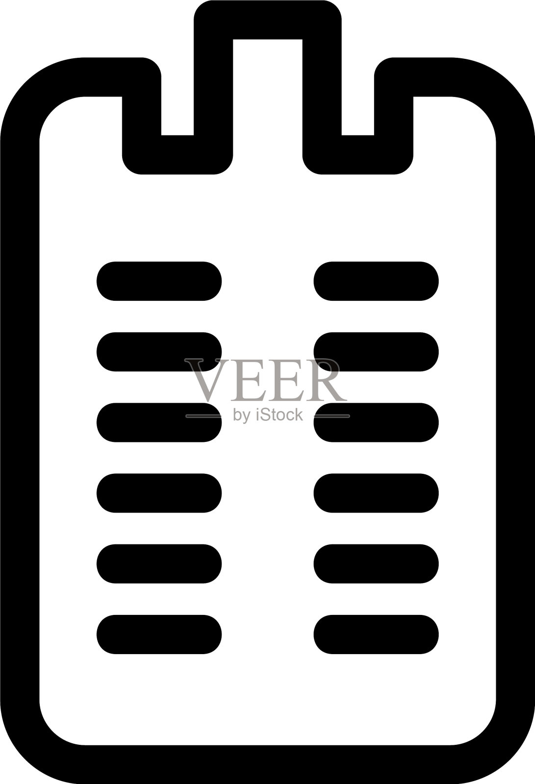 剪贴板图标或标识孤立的符号符号图标素材