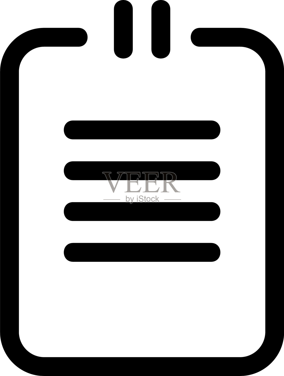 剪贴板图标或标识孤立的符号符号图标素材