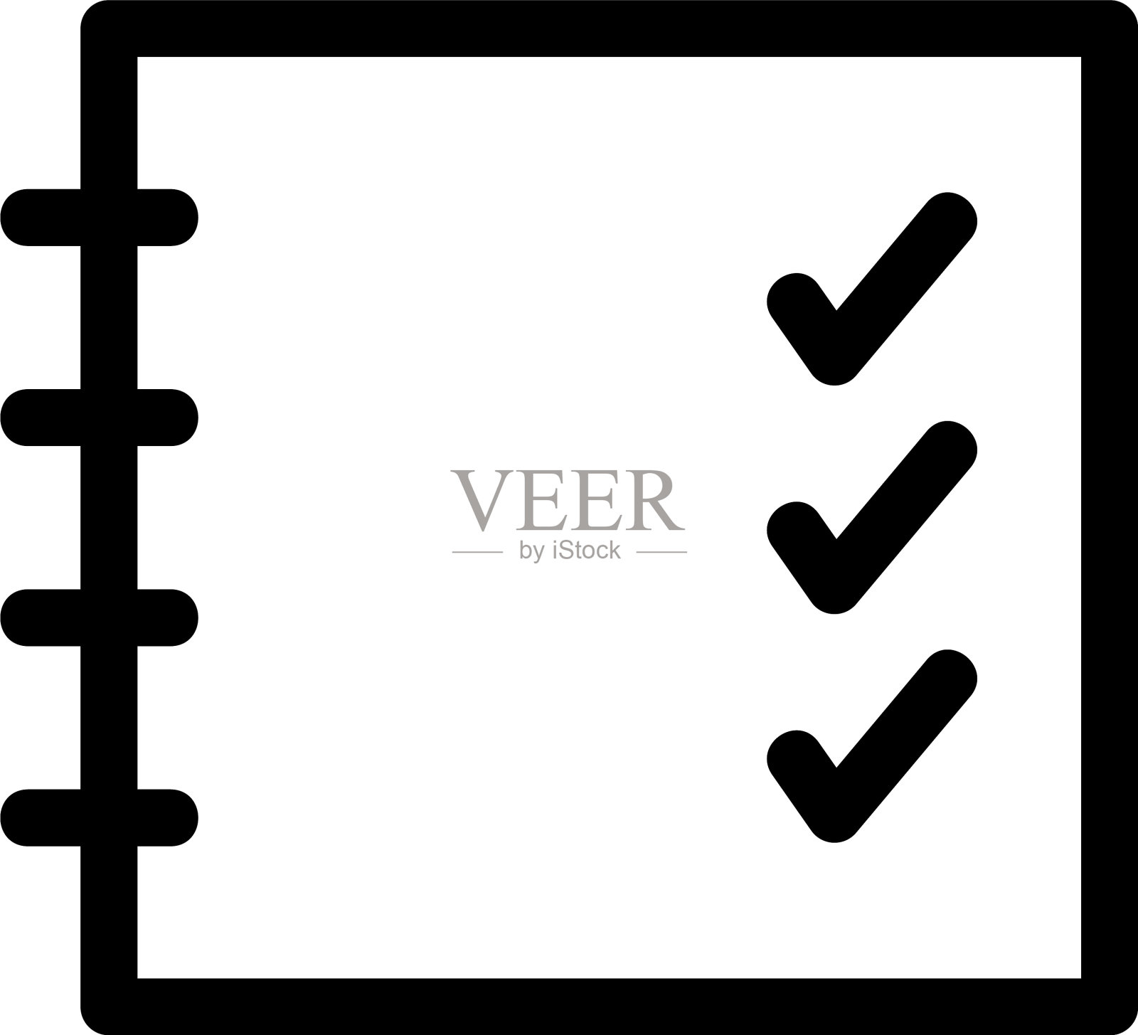 剪贴板图标或标识孤立的符号符号图标素材