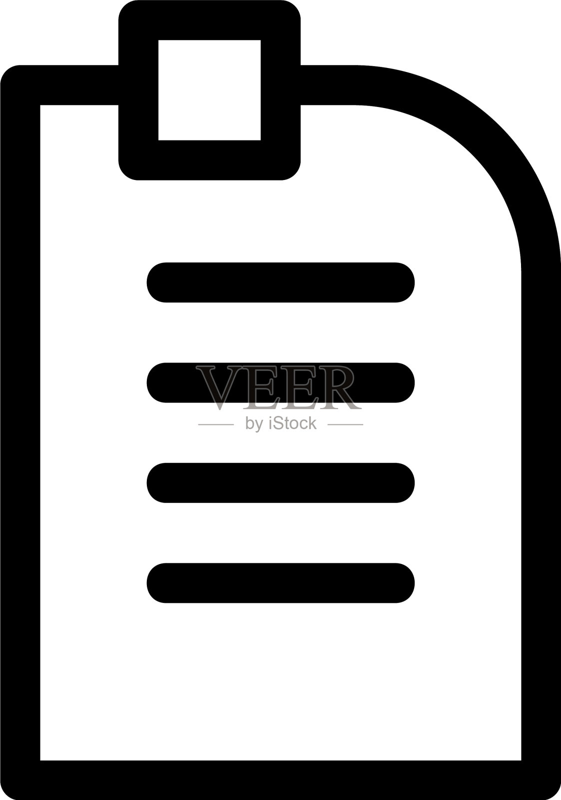 剪贴板图标或标识孤立的符号符号图标素材