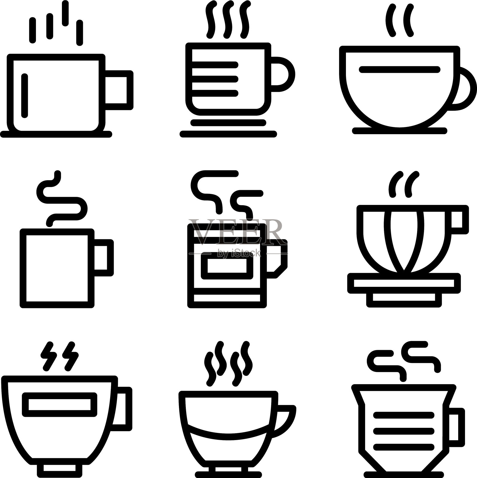 咖啡图标或标志孤立标志符号图标素材