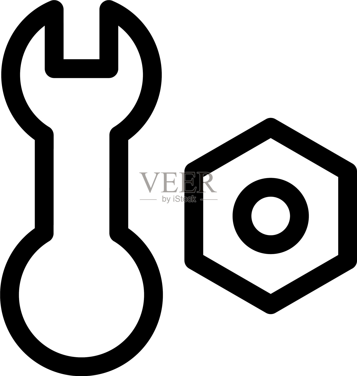 配置图标或标识孤立的符号符号图标素材
