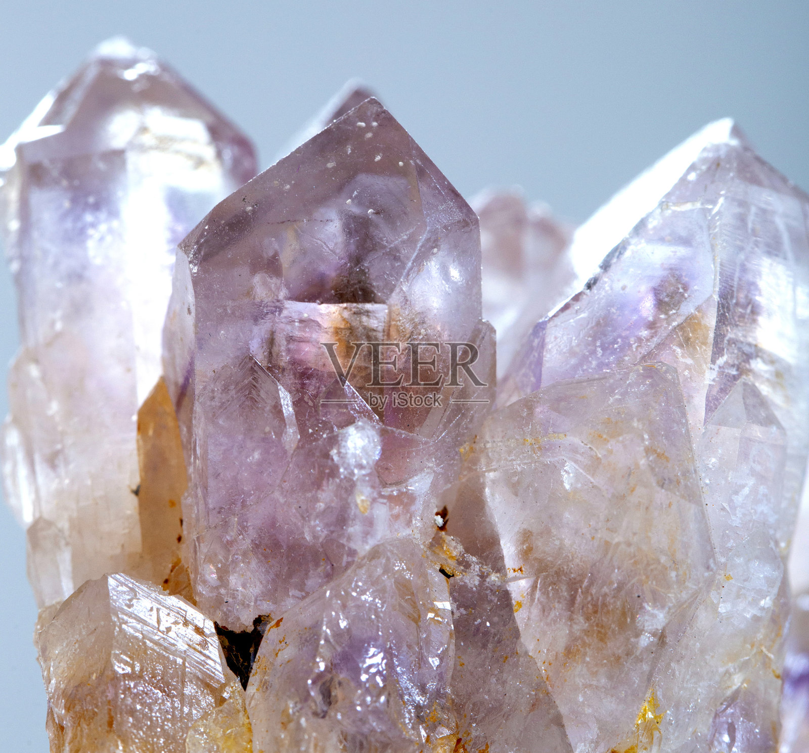 紫黄晶矿物标本宝石照片摄影图片