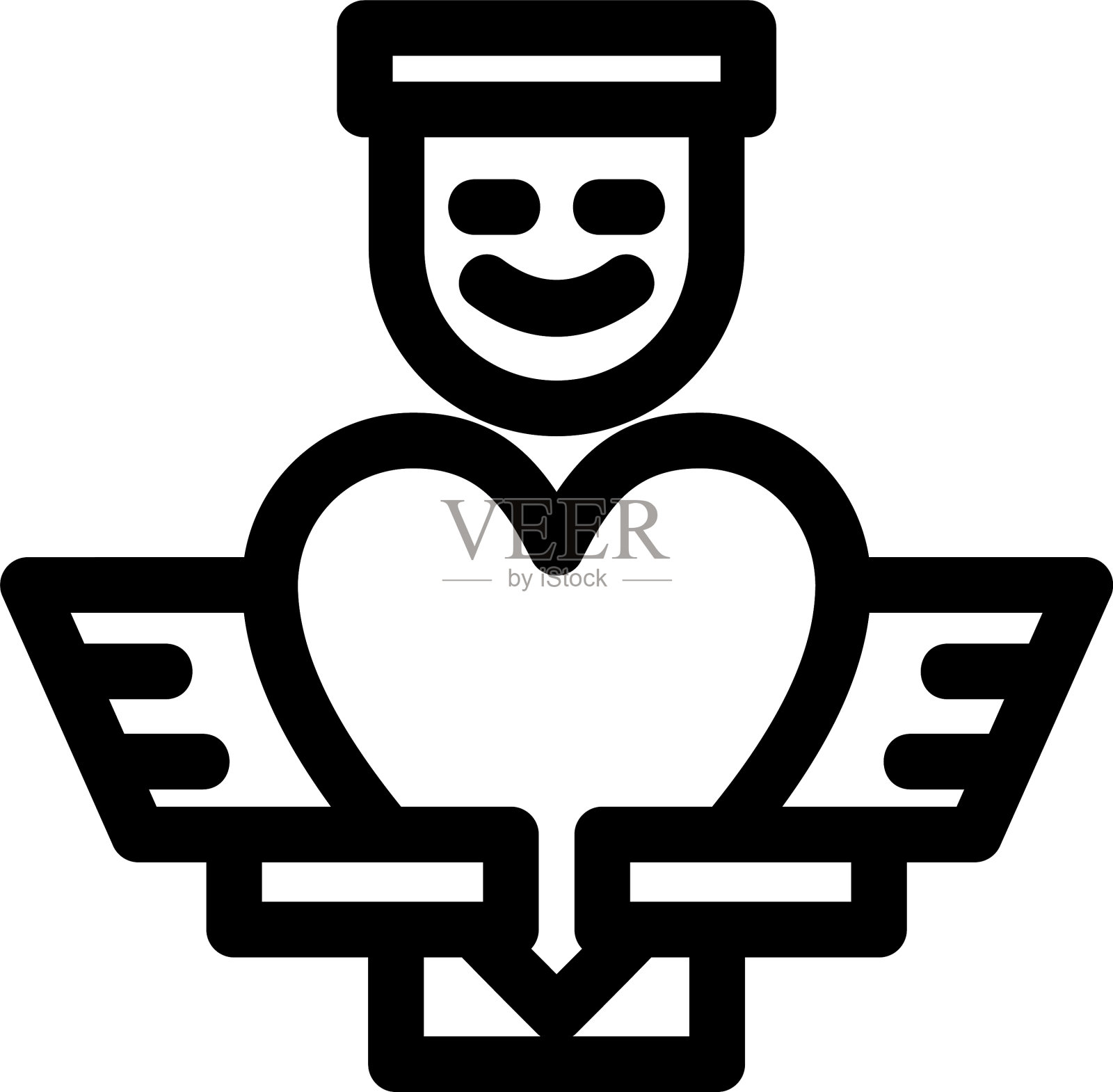 丘比特的图标或标志孤立的标志符号图标素材