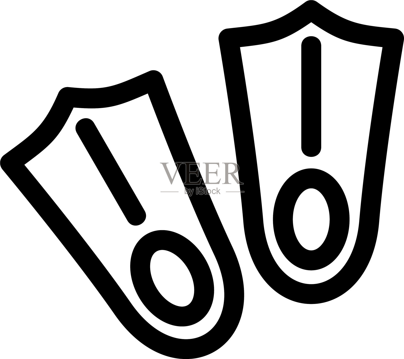 鞋标或标志孤立标志符号图标素材