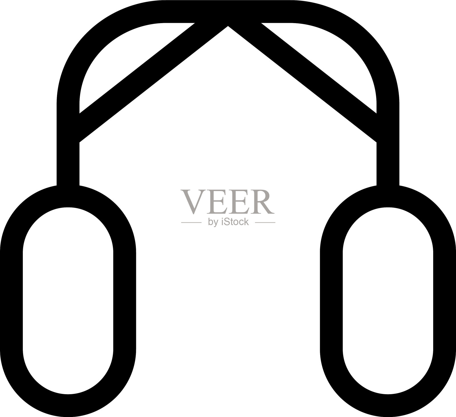 耳机图标或标志孤立符号符号图标素材