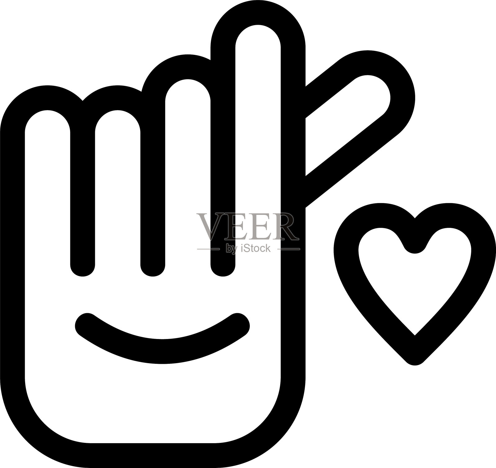 手指图标或标志孤立符号符号图标素材