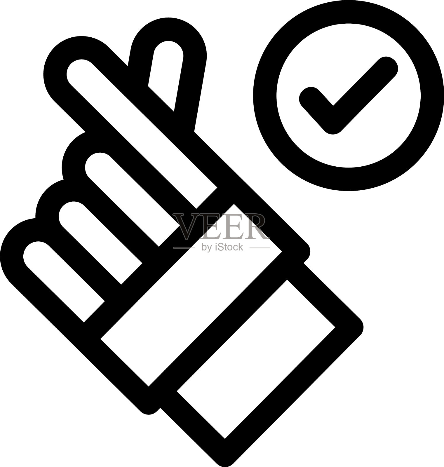 手指图标或标志孤立符号符号图标素材