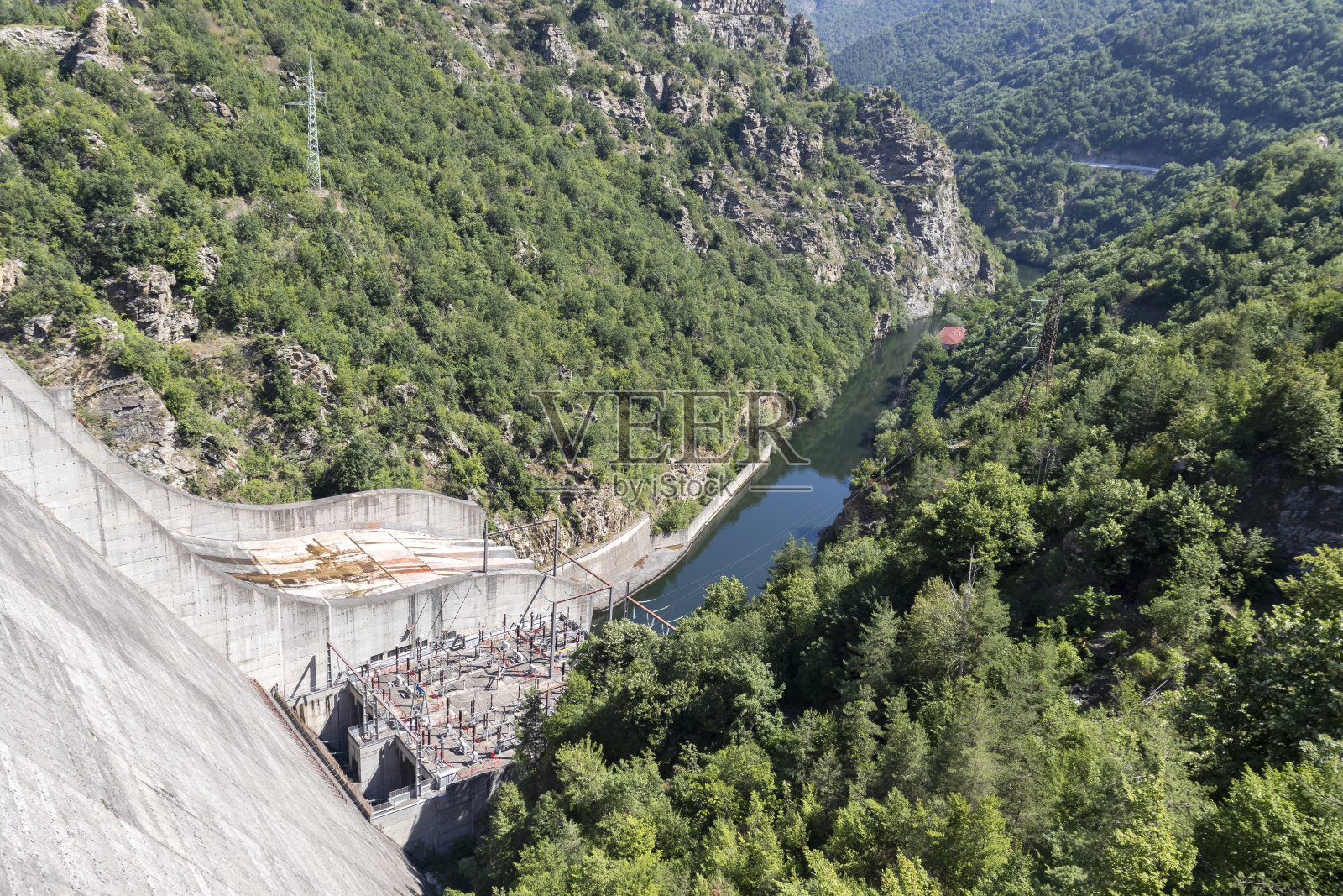 保加利亚瓦查水库令人惊叹的水景照片摄影图片