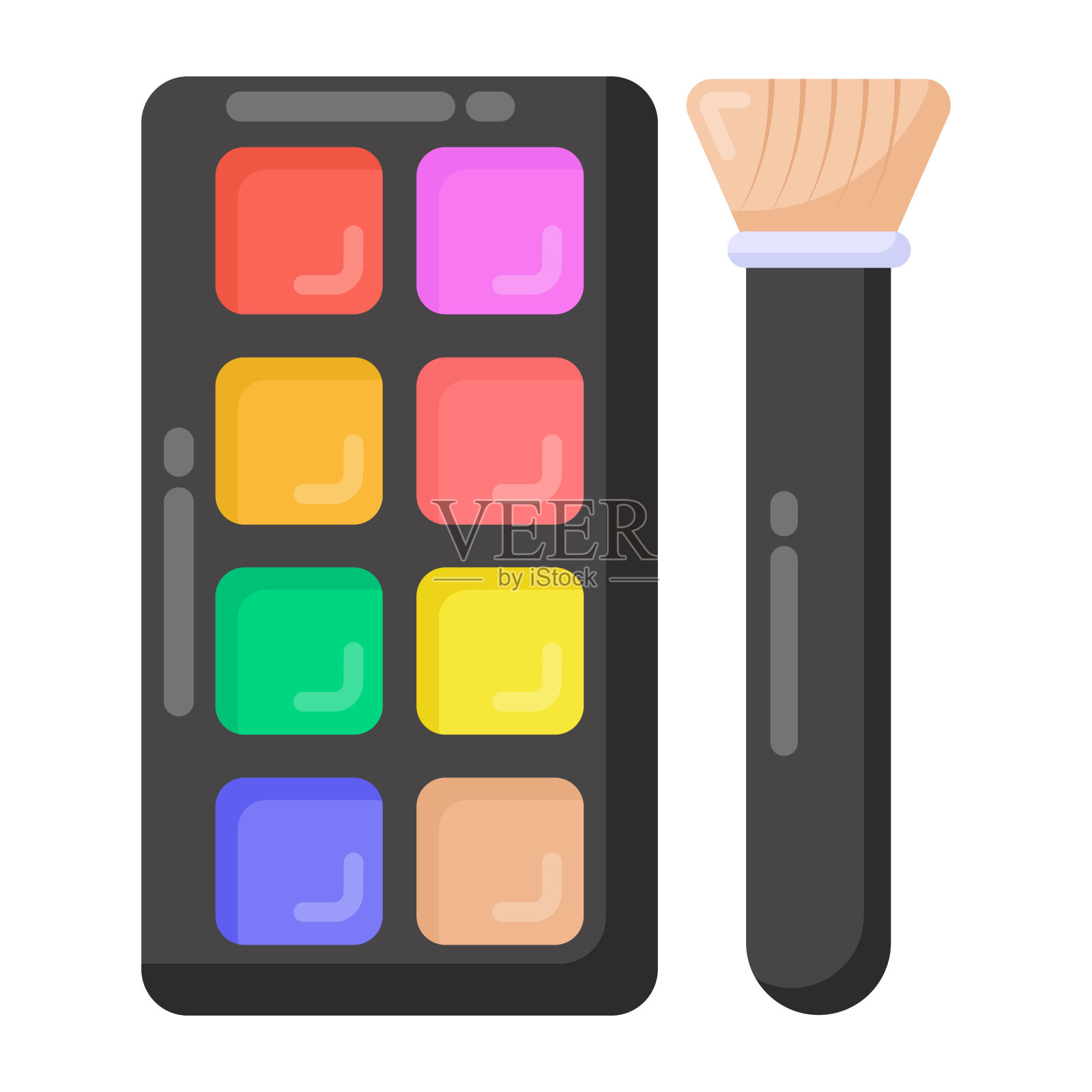 化妆工具插画图片素材