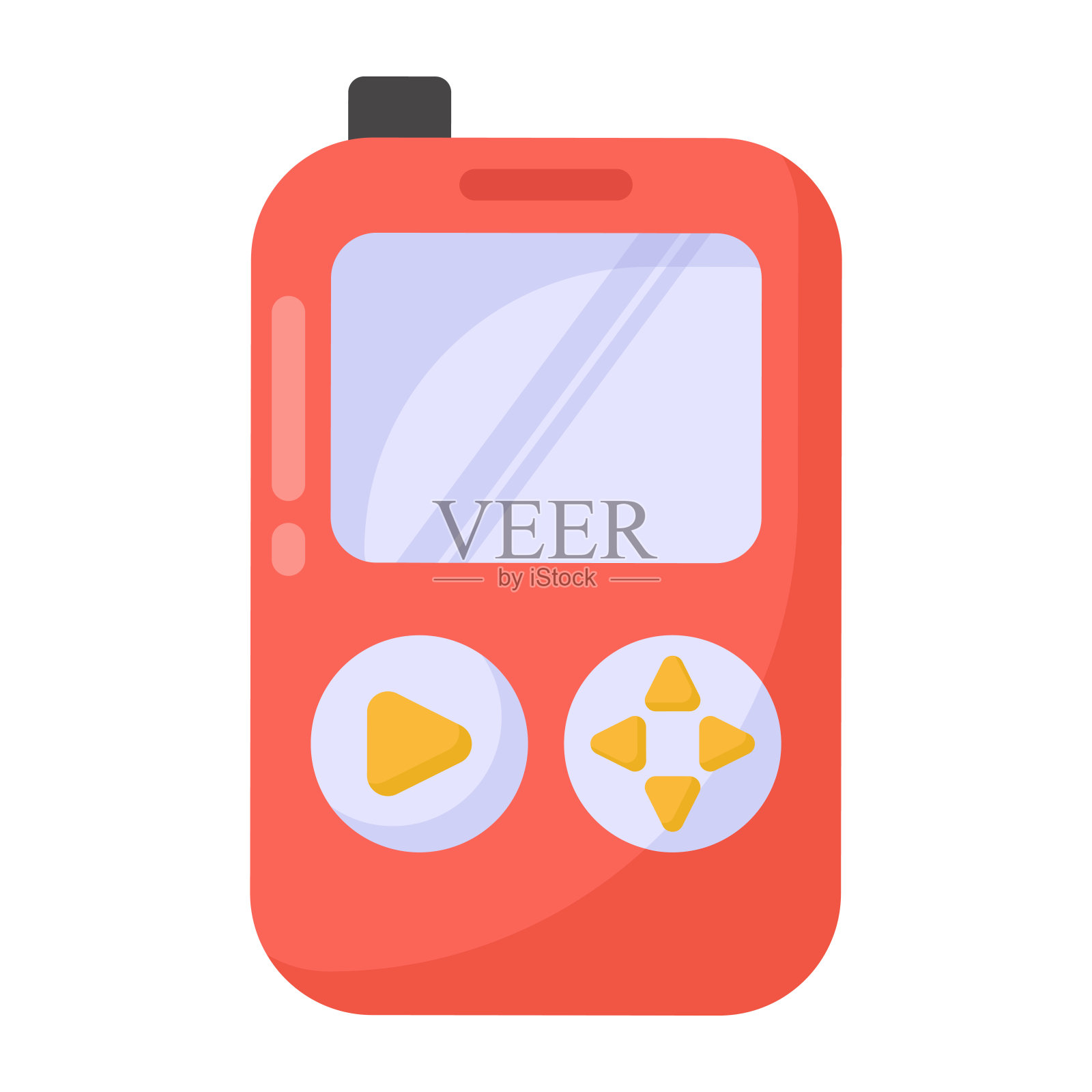 手持游戏控制台插画图片素材